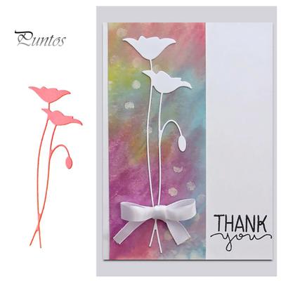 Stencil per goffratura fai da te per bambini Ramo di fiori Fustella Scrapbook Diario Decorazione artistica