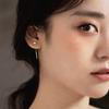 2021 Korean Earings Geometric Block Long Tassel Bar Drop Earrings for Women Minimalism Personality Ear Line Dangle Jewelry Gift