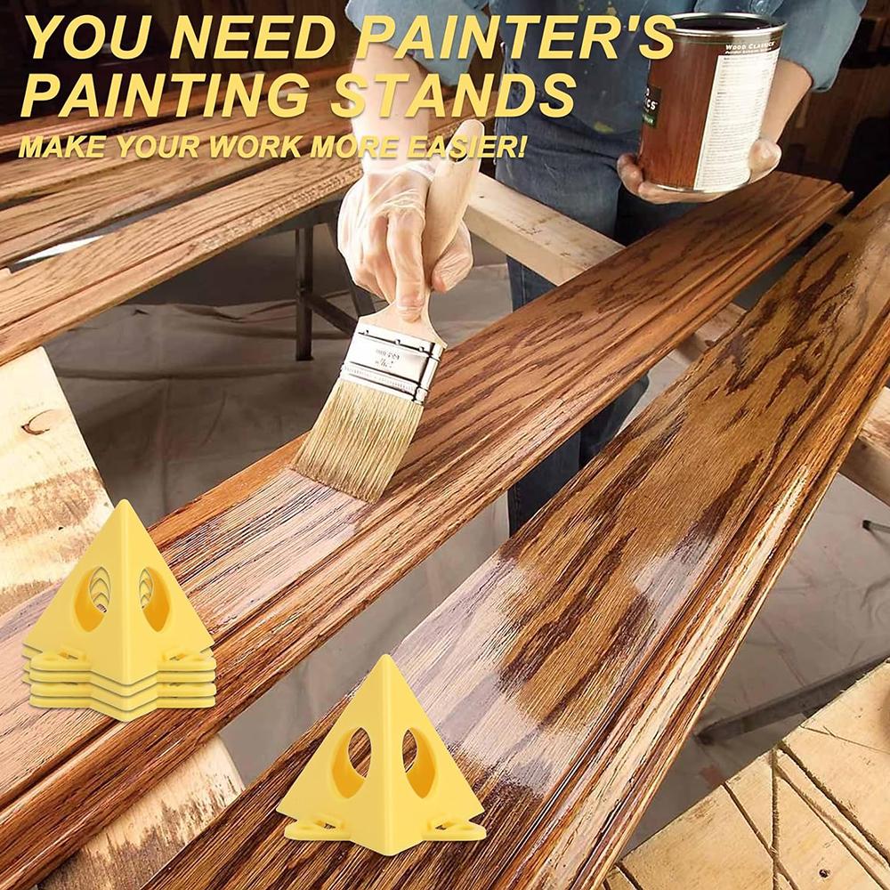 40Pcs ABS Pyramid Stands, Mini Cone Paint Stands for Cabinet Paint