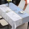 Good Life Tablecloth Wind Fresh Blue Waterproof Oil-Proof Pvc Tablecloth Simple Coffee Table Cloth
