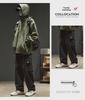 Giacca con cappuccio da uomo, oversize, tinta unita, stile streetwear retrò
