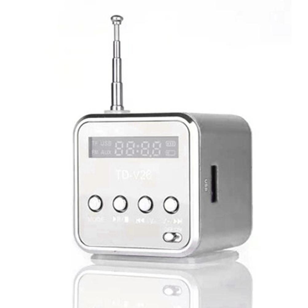 

Портативный цифровой радиоприемник TD V26, мини-приемник FM-радио с ЖК-дисплеем, стереодинамик, поддержка Micro синий