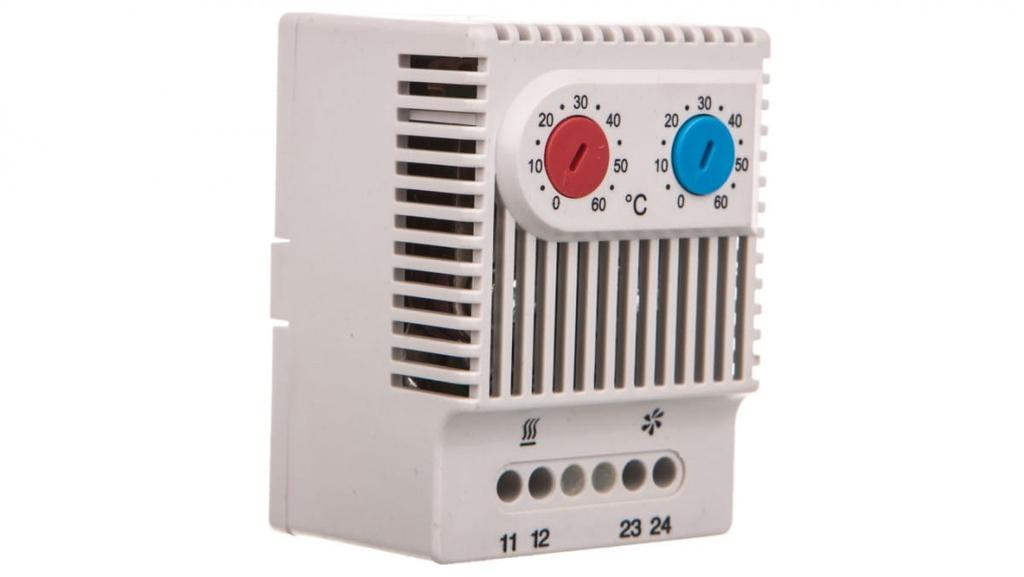Dual Function Thermostat For Controlling Heater/Fan Operation Nc/No 230Vac Range 0-60 Degrees C 230Vac Jwt6012