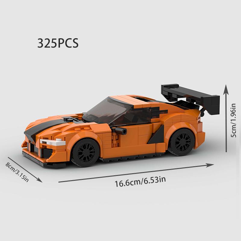 Moc F1 City Speed Sports Racing Car Building Blocks Brick R34 Rx-7 Vehicle Supercar Fast & Furious Mk4 Supra Kids Toys