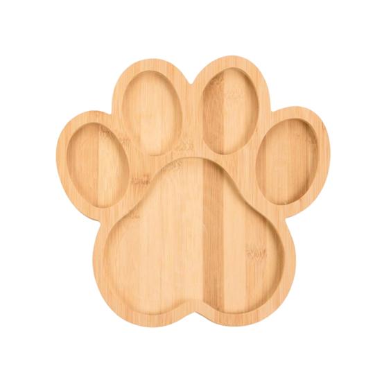 Bamboo Serving Tray Bone or Claw Shaped Charcuterie Board Snack