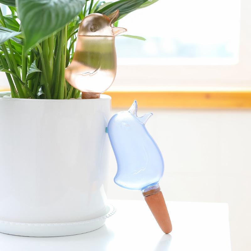 Automatic Bird-Shaped Plant Watering Drip Device for Potted Plants and Gardening