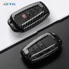 Abs Carbon Fiber Car Key Case Cover For Toyota Prius Camry Corolla Chr C-Hr Rav4 Land Cruiser Prado Keychain Holder Accessories