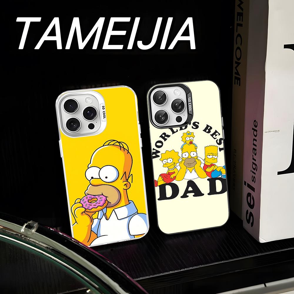Classic American Animation The S-Simpsons Phone Case For IPhone 16 15 14 13 12 11 Pro Max X XR XSMAX 8 7 Plus Matte Shockproof