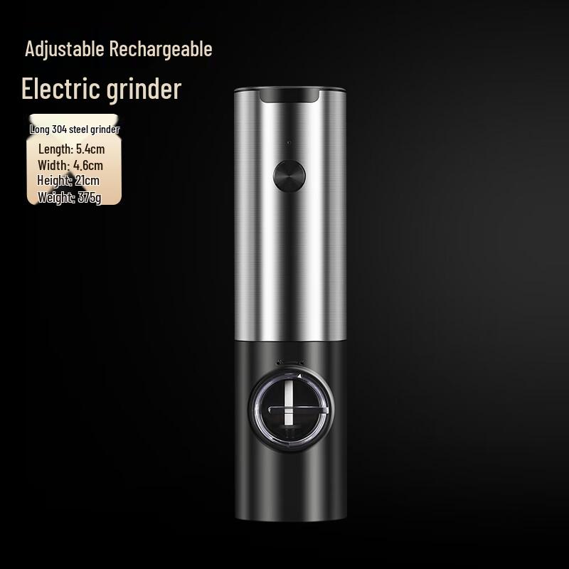 Zhaoran Rechargeable Stainless Steel Electric Pepper Grinder