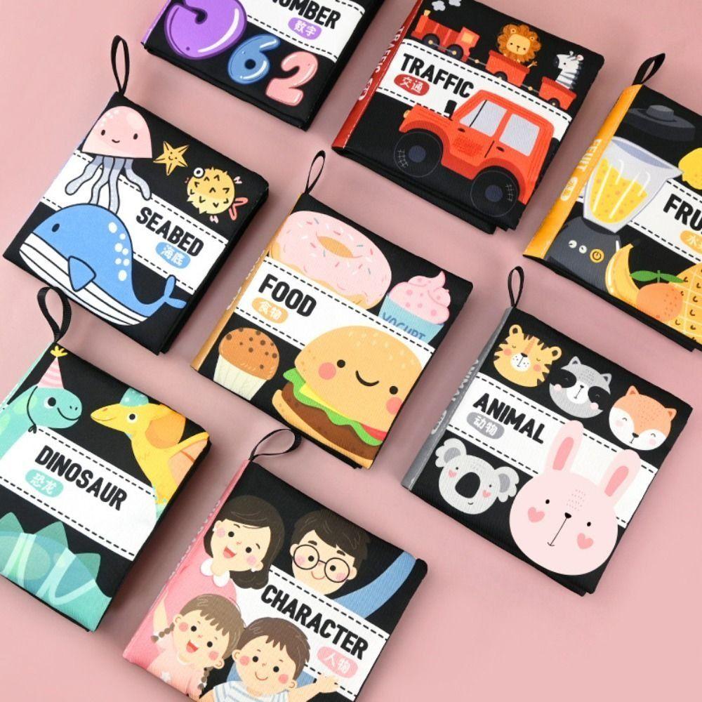 Not Be Torn Baby Cloth Book Interactive Soft Infant Book Toddler Toy Baby Words Book Parent-child