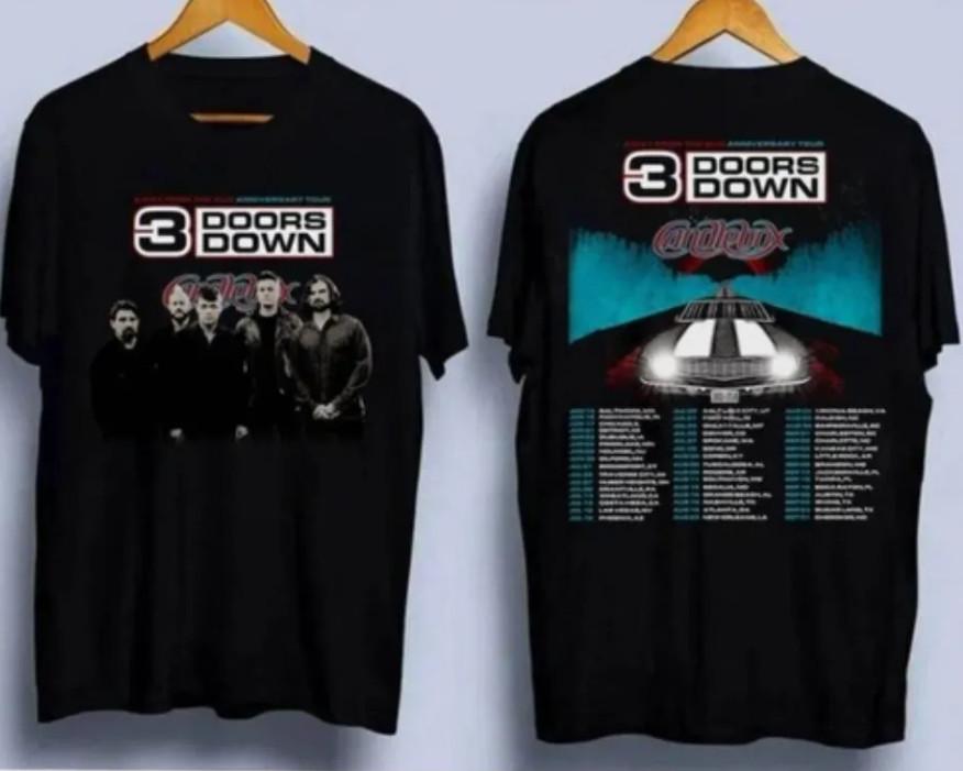 3 Doors Down Tour 2026 2026 Tshirt Heavyweight T-shirtT-Shirt shirt XXXL