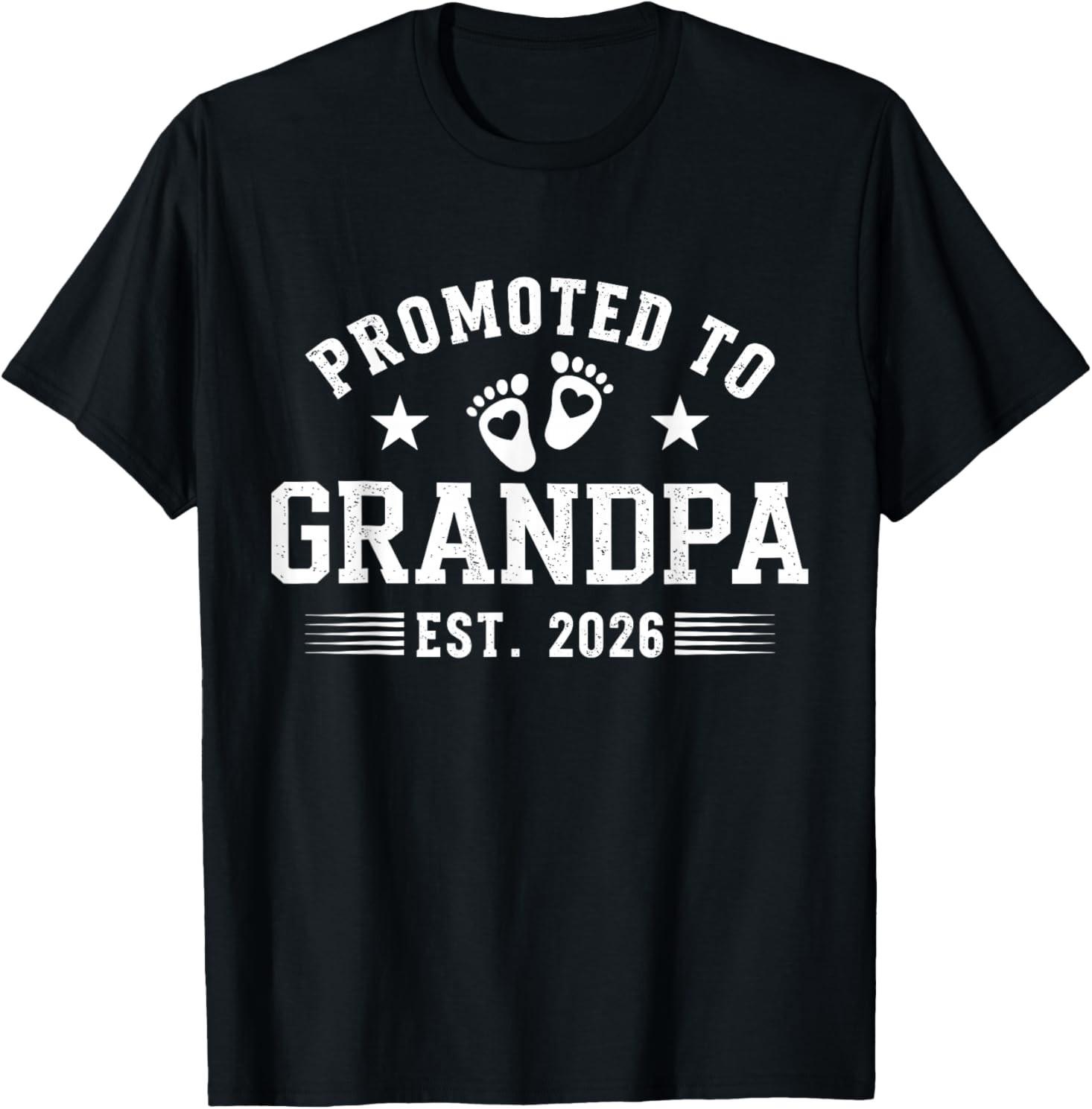 Promoted to Grandpa 2026 T-T-Shirt 2XL
