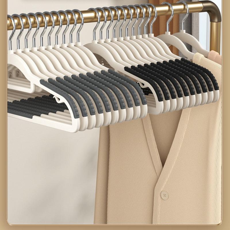 Coat Racks Non-slip Thicker Models of Non-marking Household Hanging Rotatable Multifunctional Wide Shoulders Plastic Wet and Dry Clothes Support