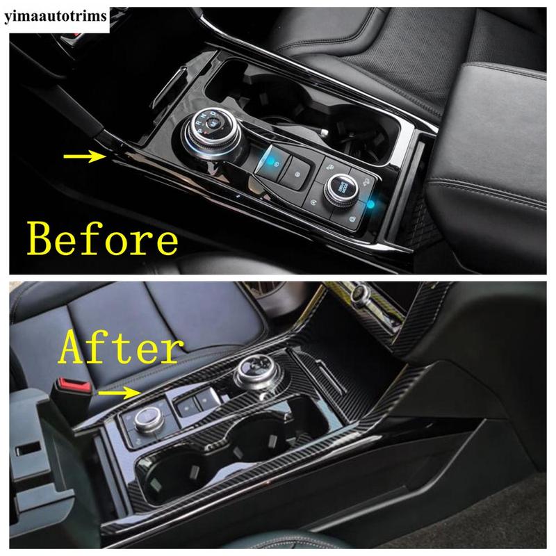 Per Ford Explorer - Copertura Pannello Plancia Leva Cambio Console Centrale ABS Opaco /Accessori Fibra di Carbonio