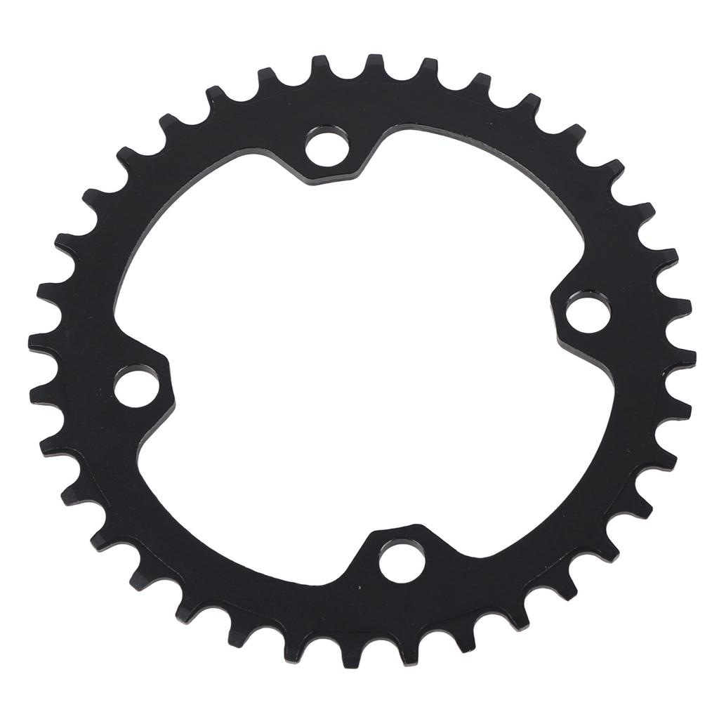 32Celsius34Celsius36Celsius38T BCD 104 Mountain Bike Steel Single Crank Chain   Repair Parts (Black 32T)
