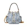 T Monogram Denim Bucket Bag
