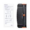 WORKLION Paper Lightweight Mini Paper Cuts with Ruler Cutter Trimmer, A4/A5 Compatible, Paper, Photos, Coupons, Labels, Cards, (Black)