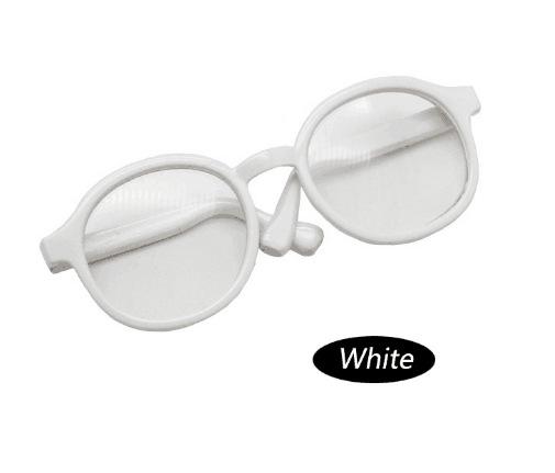 High Quality 6.5/9cm Transparent Plastic Glasses for 1/8 1/6 1/3 1/4 BJD for Labubu MSD SD Plush for EXO Doll Sun Glasses