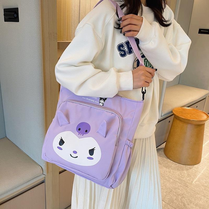 

Fashion new shoulder bag women s leisure campus students class tutoring tote crossbody women s backpack фиолетовый