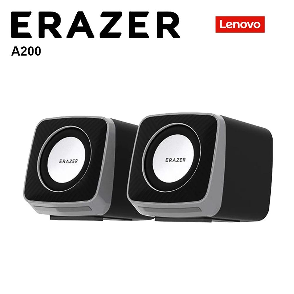 New Lenovo A200 Computer Speakers HiFi Sound Quality RGB Cool Light Effect Stereo Sound Effects Mini Wired Speaker Erazer