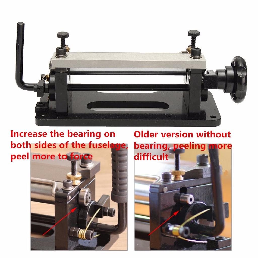 6" Stainless Steel Manual Leather Peel Tools Shovel Skin Machine Leather Splitter Vegetable Tanned Handle Peeler DIY Tool 30*12.5*10.5cm