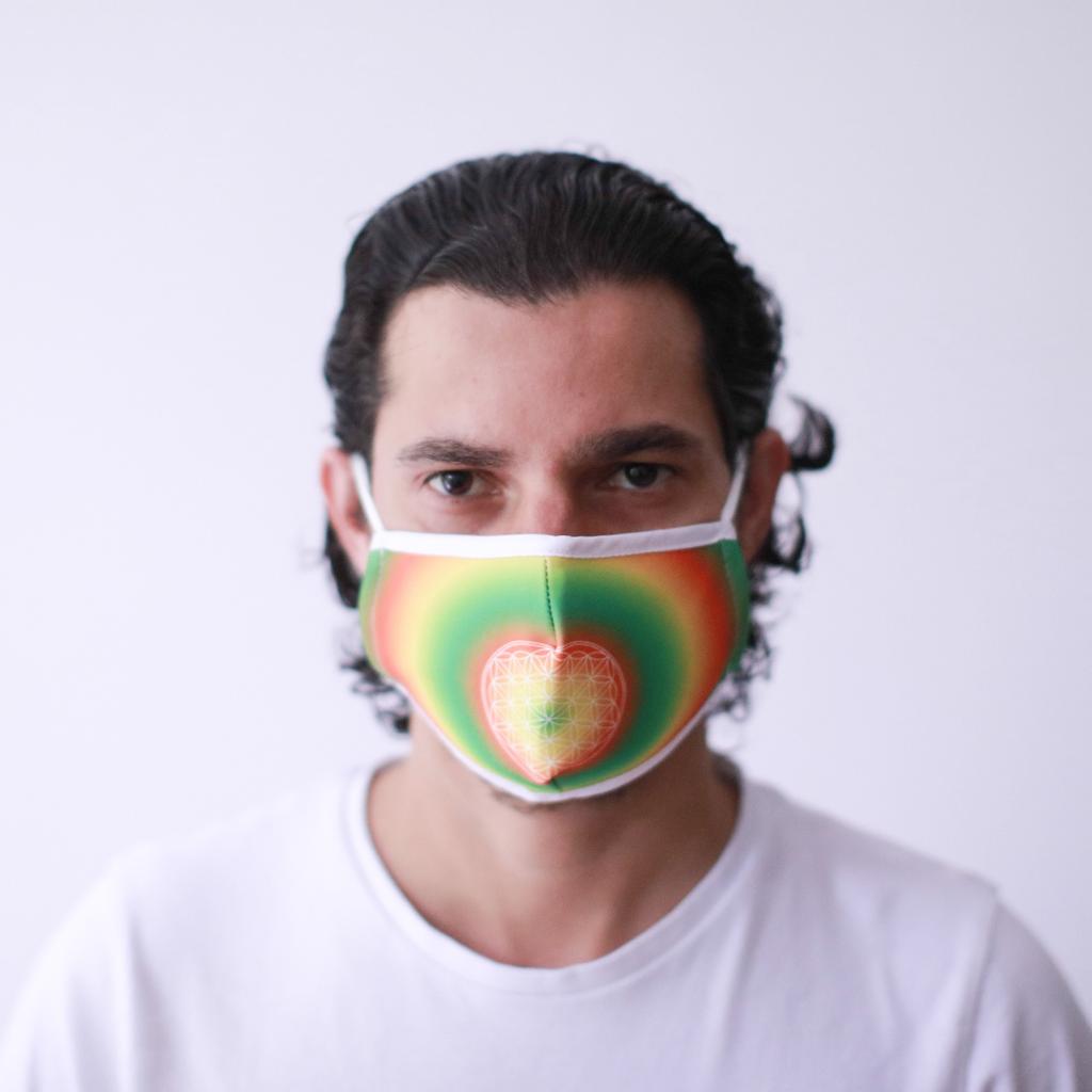 Adult Reusable Cloth Face Mask, Flower of Life