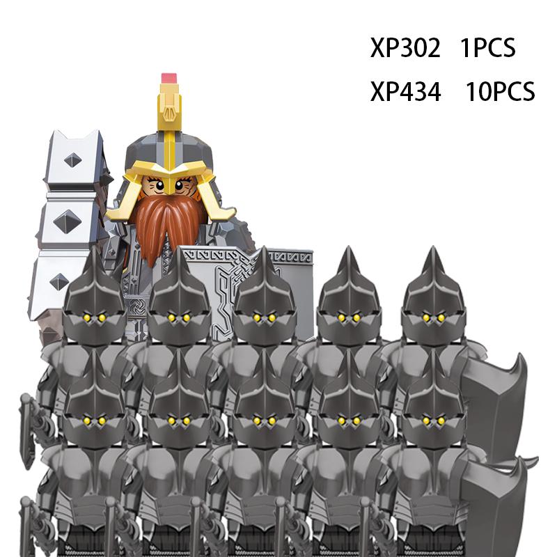 Soldados Élficos Medievais de Rohan Guarda Exército lotr Figuras de Ação Mini Blocos Boneca Montar Blocos de Construção MOC DIY Brinquedos para presentes de criança