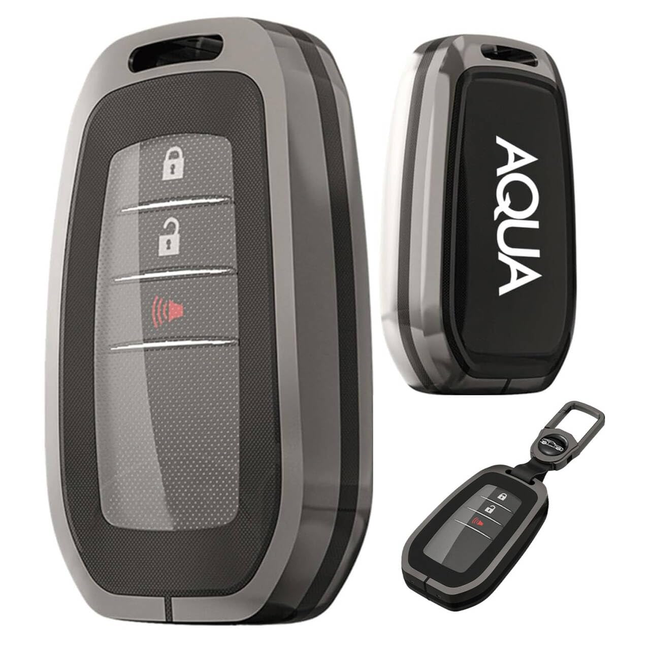 

InnoWave AQUA Key Case, TPU Buildable 5 Layers, Key Case, Zinc Metal, Aqua AQUA AQUA чорний