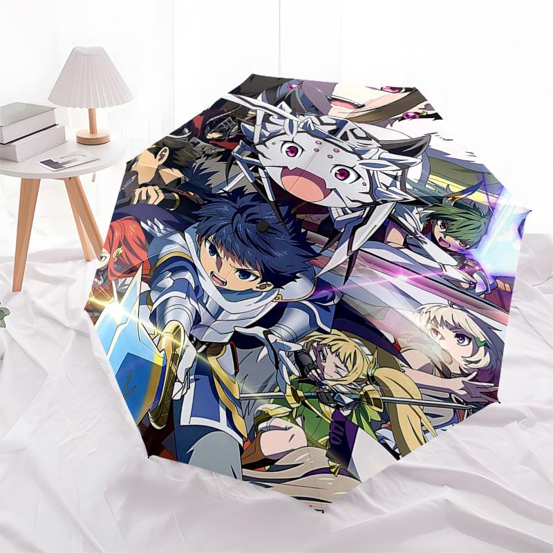 1pc Anime Characters Outdoor Umbrella - Automatic Opening & Closing - Portable 3-Fold Design - 8-Rib Iron Frame - Perfect Gift for Fans, Traveler