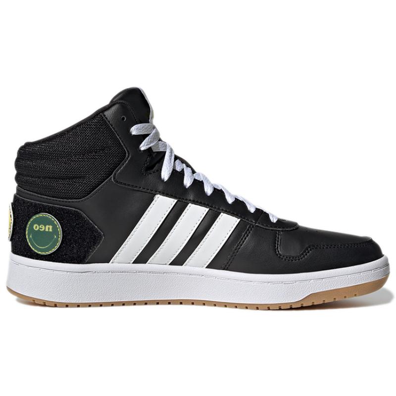 Adidas Hoops 2.0 Mid 'Black White' Sneakers GY7616