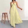 Abito da Sposa e Festa Bohemien Profondo Scollo a V Sulla Spalla con Cintura per Donna