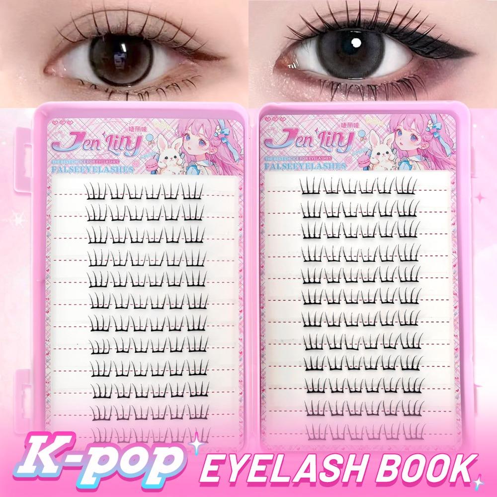 

24 Rows Self Adhesive False Eyelashes Easy to Wear Fake Eyelash No Glue Eyelashes Personal Care Style 1