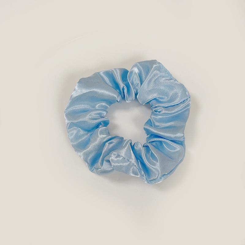 European-American Satin Pleated Hair Tie - French Minimalist Design