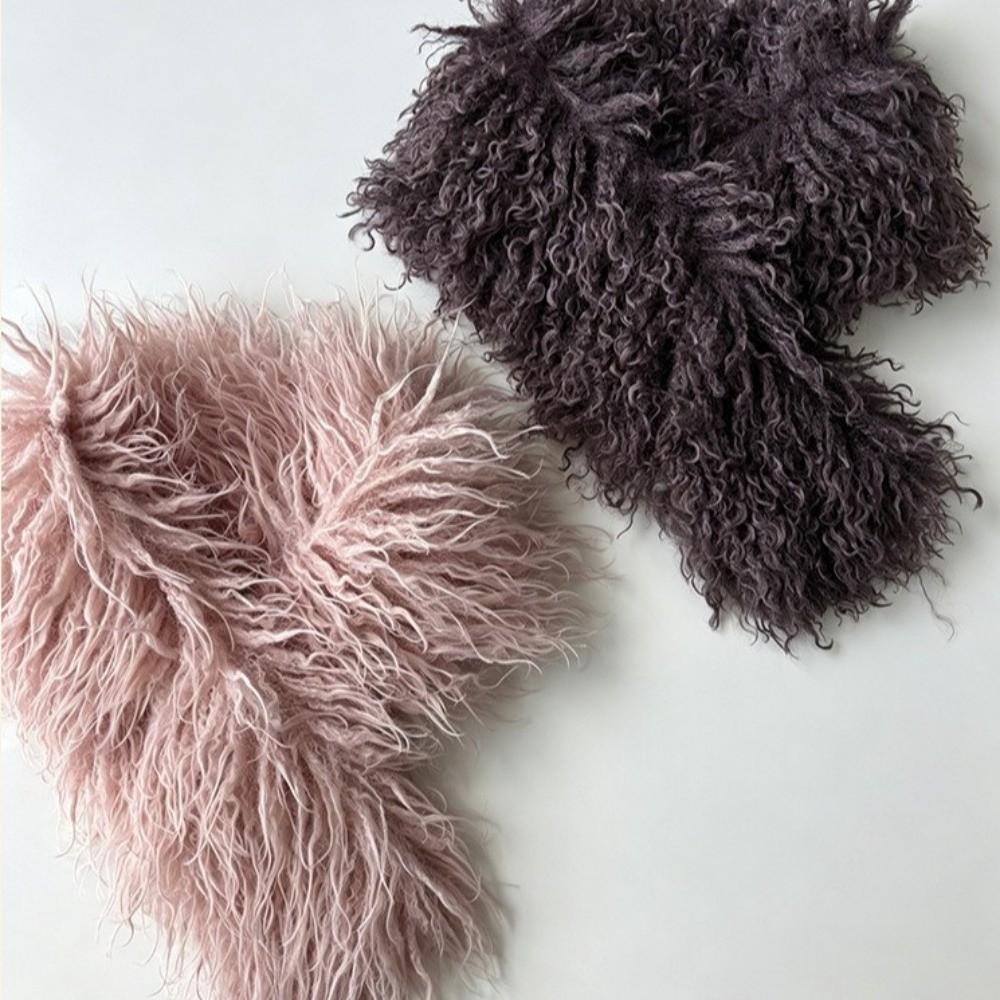 Neck Protection Imitation Wool Scarf Solid Color Neck Warmer Scarf Soft Women's Scarf Winter