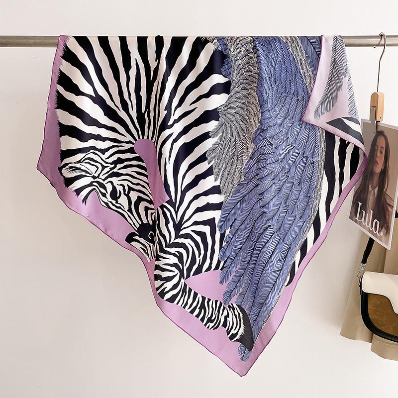 Hangzhou silk 91 square scarf scarf silk scarf women's 111 mulberry silk spring and autumn foreign style high-end shawl mother model