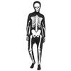 Halloween Men Skeleton Jumpsuit Costume Luminous Skull Skin Full Body Tights Suit