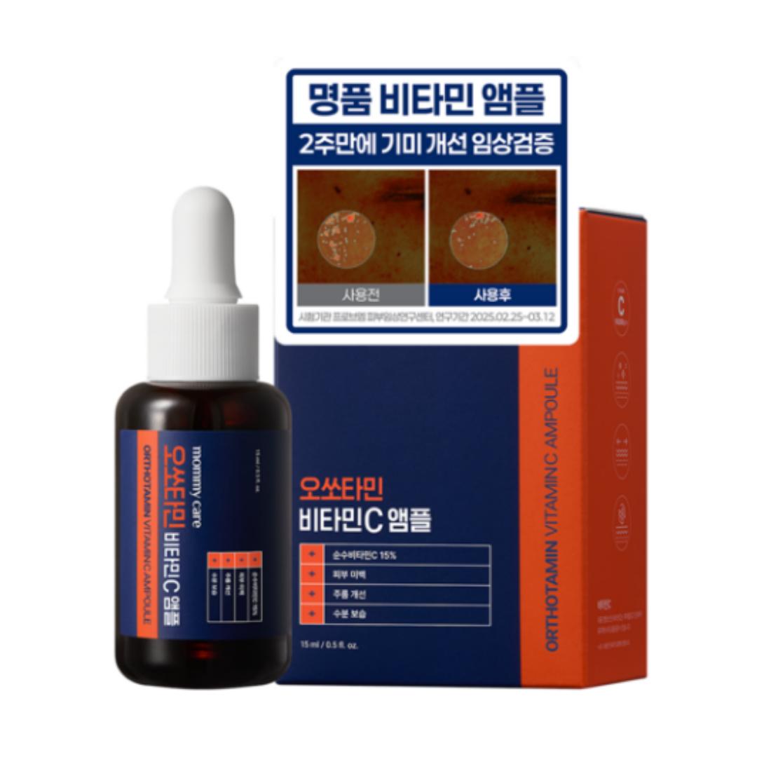 

Mamicare Orthamin Premium Высококонцентрированная осветляющая тонизирующая ампула с витамином С — 15 мл, 1 шт.