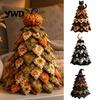 Seasonal Home Decor Projects DIY Quilted Fabric Christmas Tree Craft Kit, Vintage Patchwork Handmade Holiday Decoration Kit Xmas Sewing Set, Tabletop