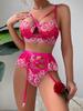 Lace Sexy Lingerie Transparent Porno Lace Erotic Underwear Embroidery Sexy Bra Set And Garter Lingerie Sexy  Erotic Sleepwear
