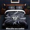 Athletic Bilbao Football Design Bed Bedding Set 1 Duvet Cover + 2 Pillowcases Soft Breathable Household Bed Linens