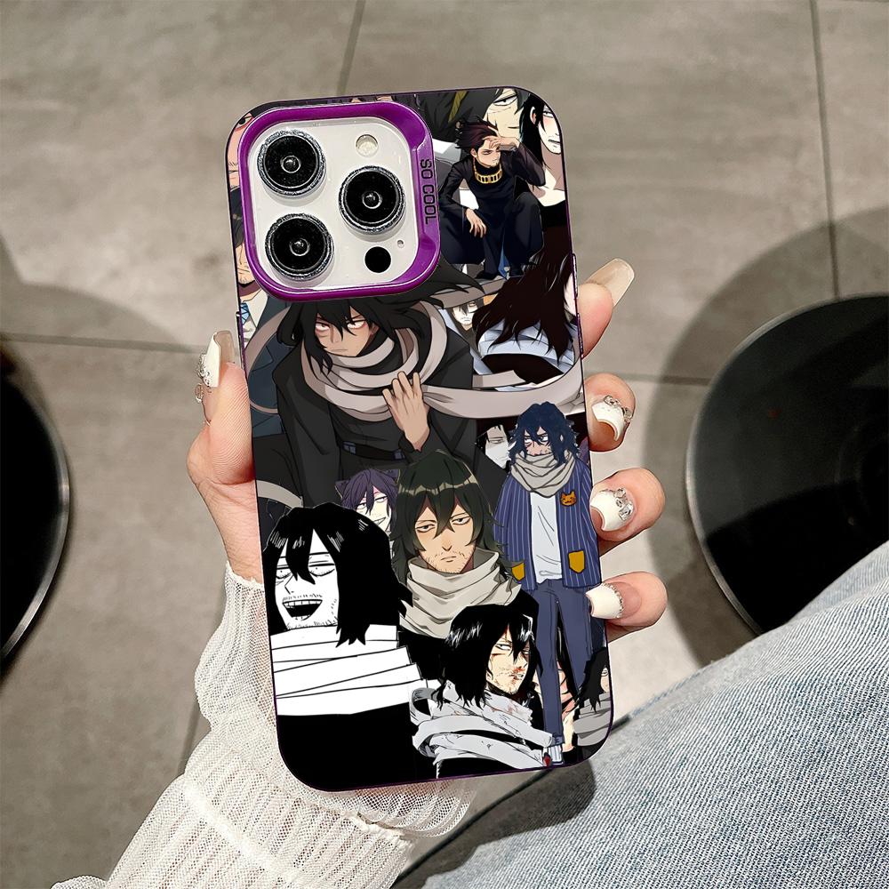 

MHA Aizawa Shota Mobile Phone Case for iPhone 17 16 15 14 13 12 11 X XR XS 8 7 Air Pro Max Plus Purple Translucent Cover iPhone 11