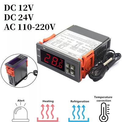 Termostato Digital para incubadora, controlador de temperatura, relé termorregulador, calefacción, refrigeración, 12V, 24V, 220V
