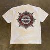 Loose Fit Cotton Tshirt Retro Style Short Sleeve Double Thread Pure Cotton Unisex Printed Graphic Tee Casual Summer Top