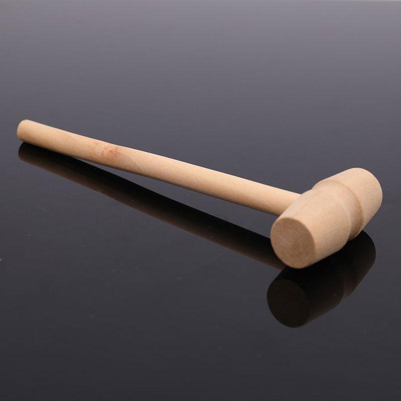 10 Pieces Mini Wooden Hammer Balls Toy Pounder Replacement Wood Mallets Baby