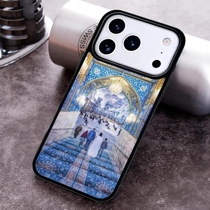 Arabic Muslim Mosque Building Phone Case For iPhone 17 16 15 14 13 12 11 Pro Max Plus 17Air Soft Silicone Cover