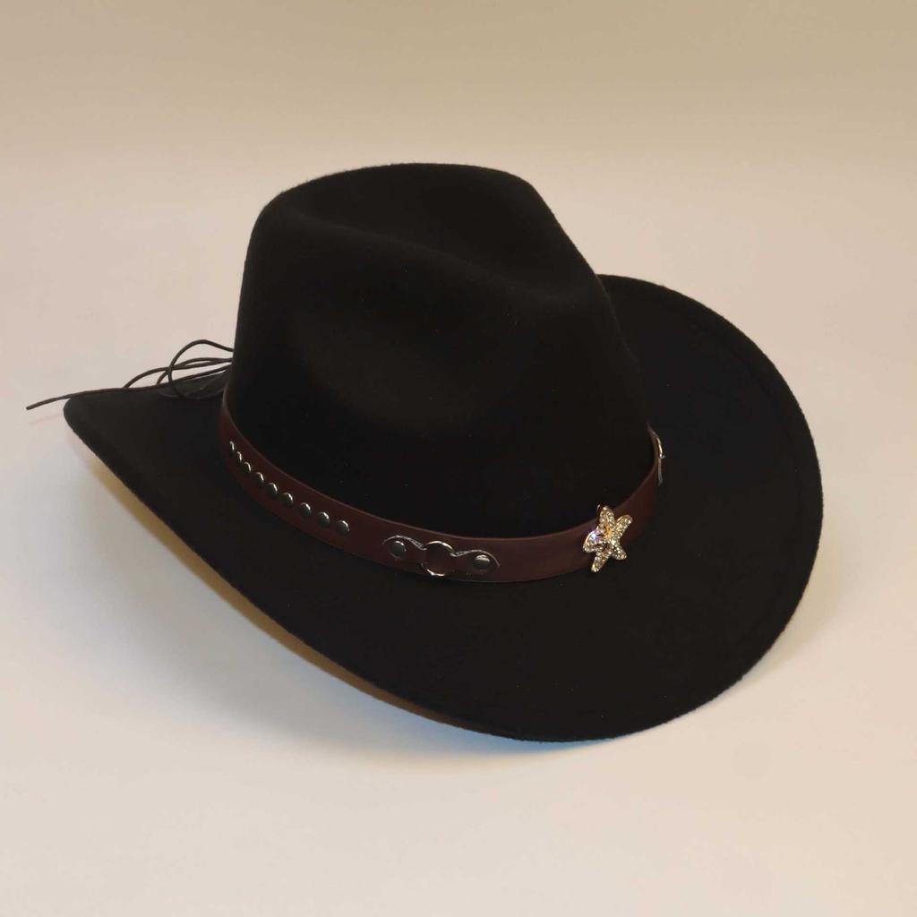European and American cowboy hats, accessories, men's and women's top hats, decorative Tibetan hats, rivets, bows, felt hats, jazz hats.