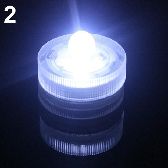12Pcs Submersible Waterproof Wedding Tea Candle Lamp Battery Operated LED Lights