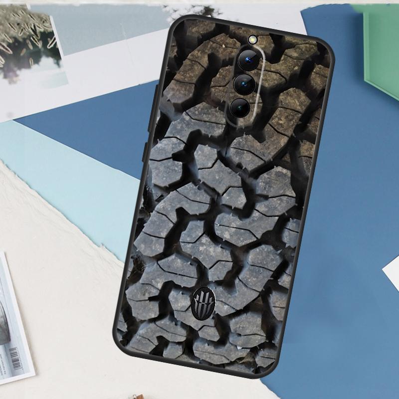 Tire Tread Pattern Case For ZTE Nubia Red Magic 8S 9S 10S 10 9 8 11 Pro Plus 6 7 6S 7S Pro 5G 6R 10 Air Cover