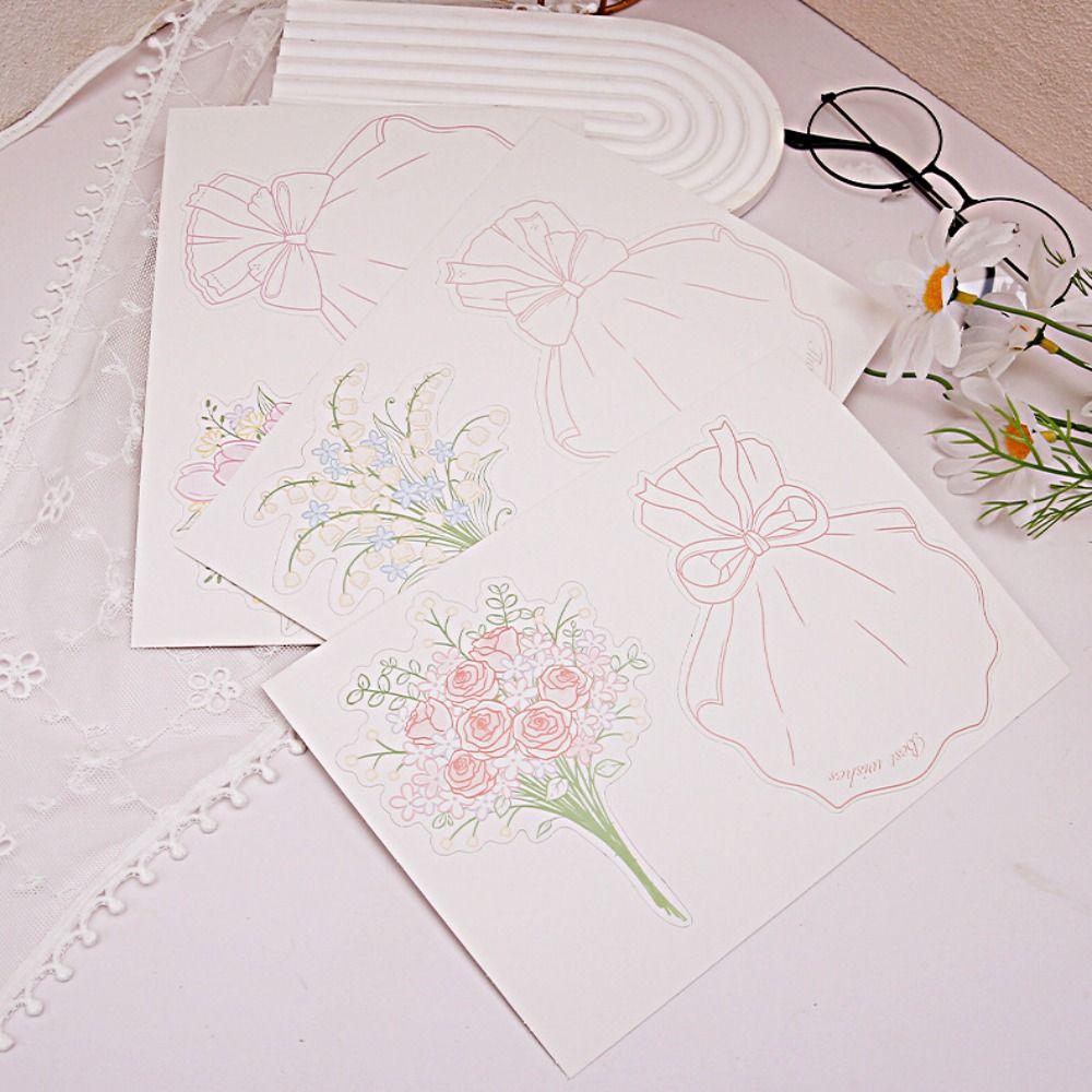 Mini Size Flower Business Cards DIY Bless Card Ins Thank You Card  Birthday Gift