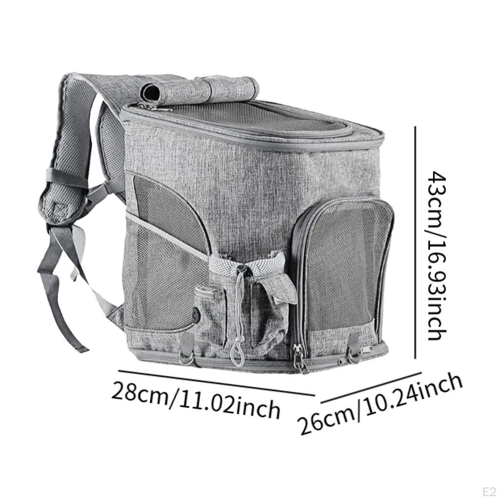 Mesh Pets Backpack Carrying Bag Breathable Soft Cat Pet Travel for Hiking
